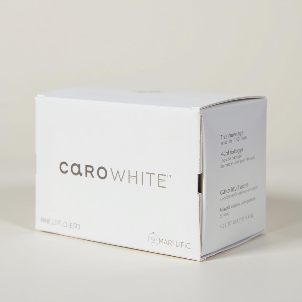 Authentic Caro White Product Packaging