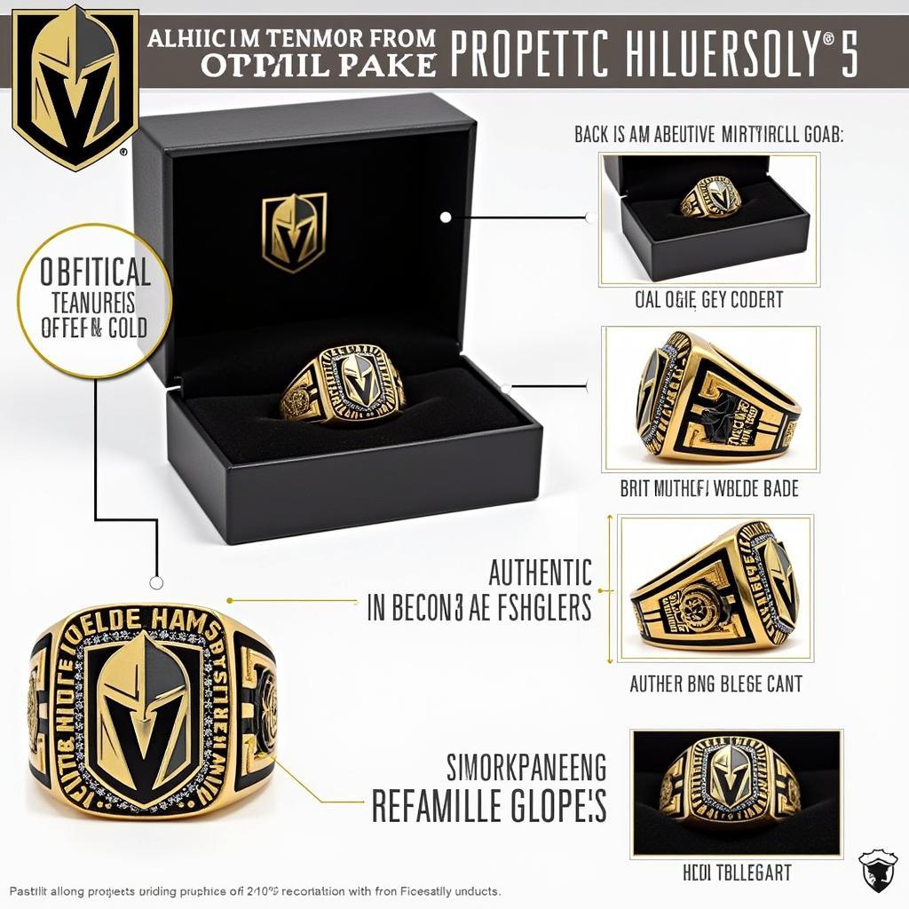 Authentic Golden Knights Replica Ring Packaging