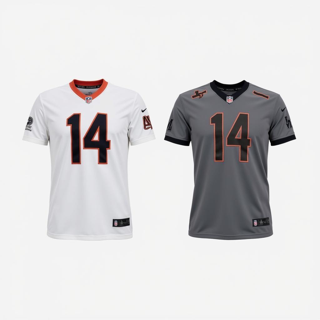 Authentic Jake Irvin Jersey Options - Display of home and away Jake Irvin jerseys available for purchase.