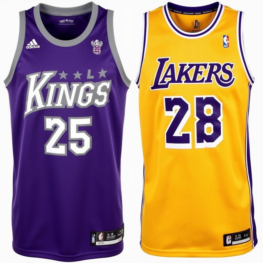 Authentic LA Kings and Lakers Jerseys