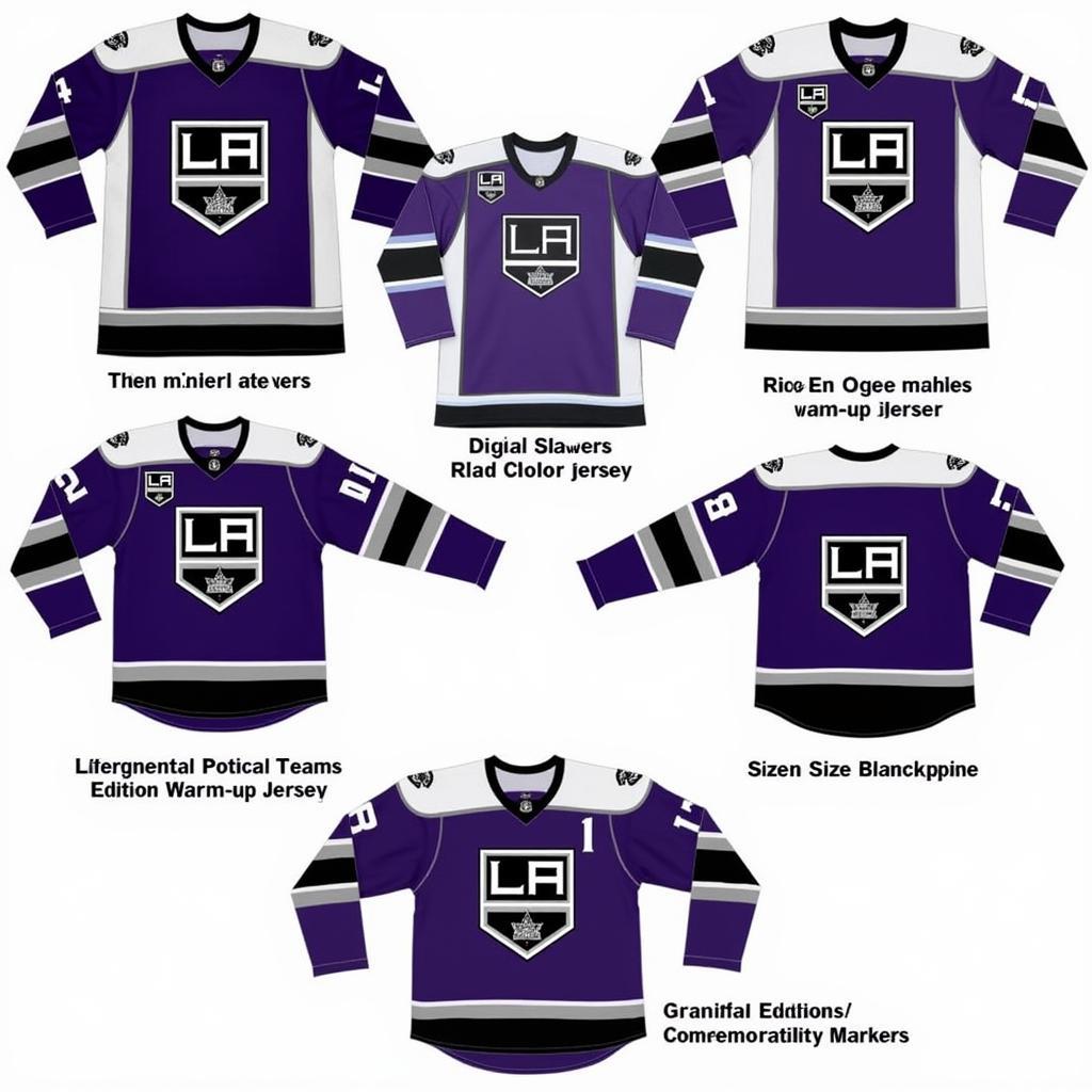 Authentic LA Kings Warm-up Jersey Options