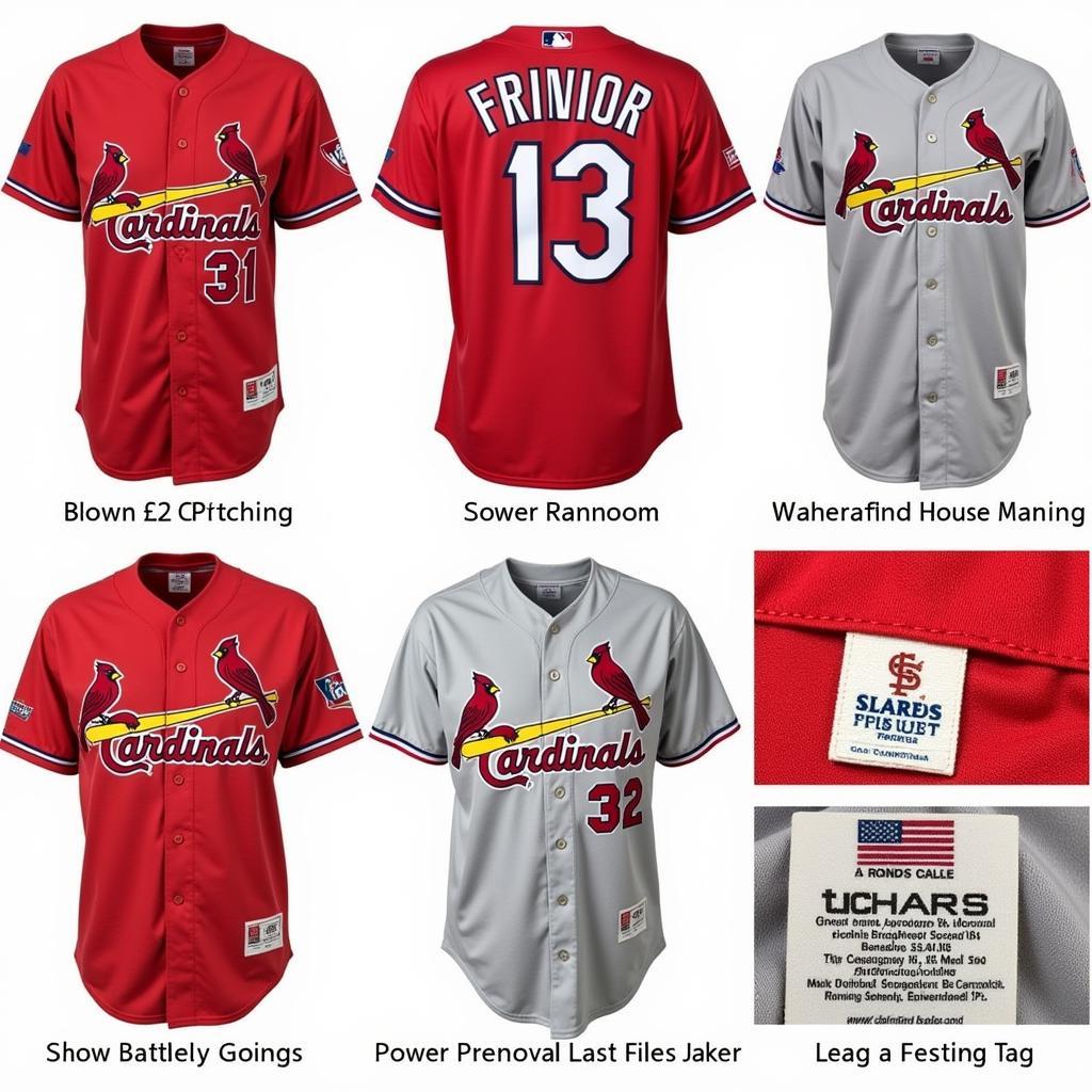 Authentic St. Louis Cardinals Retro Jersey Details