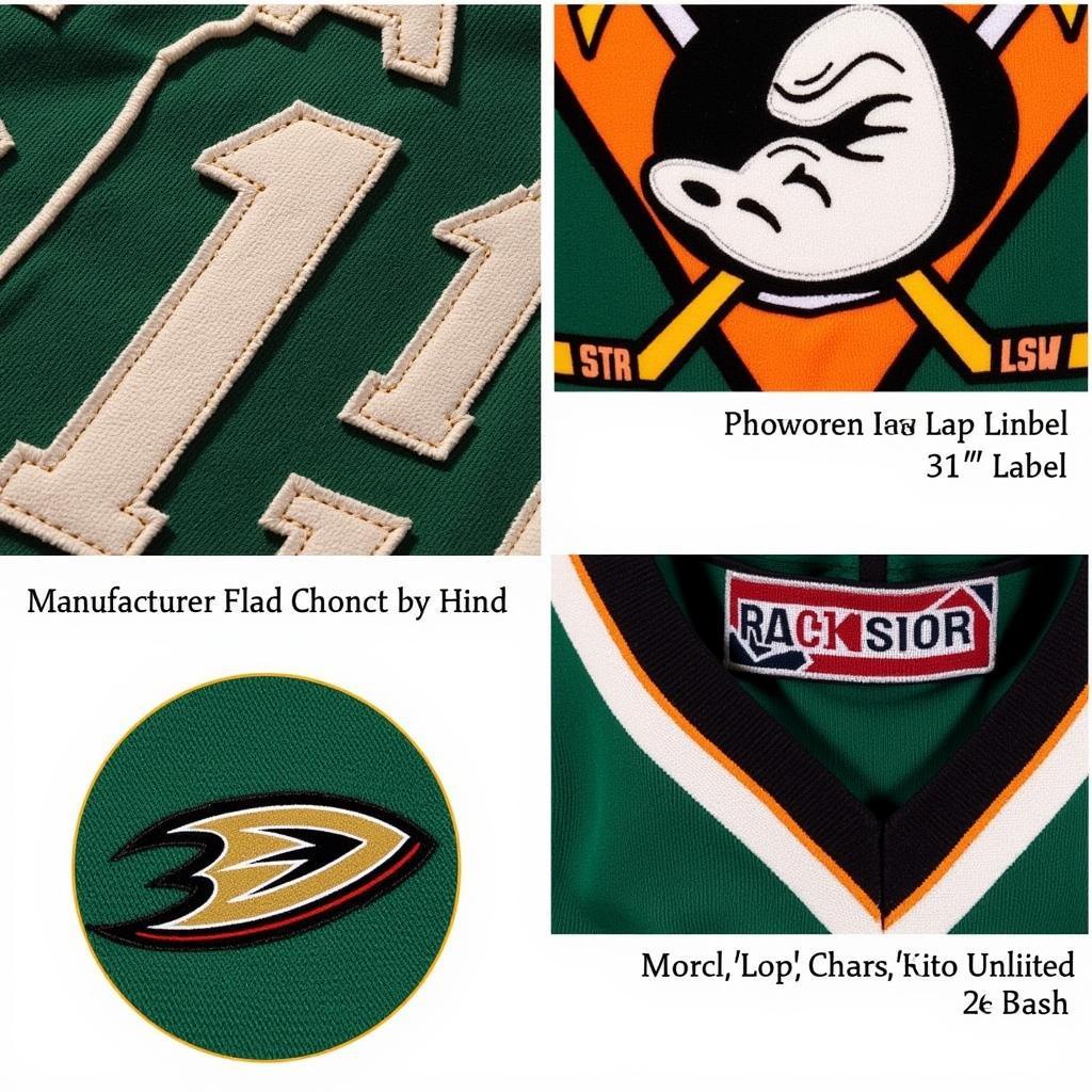 Authentic Vintage Ducks Jersey Details