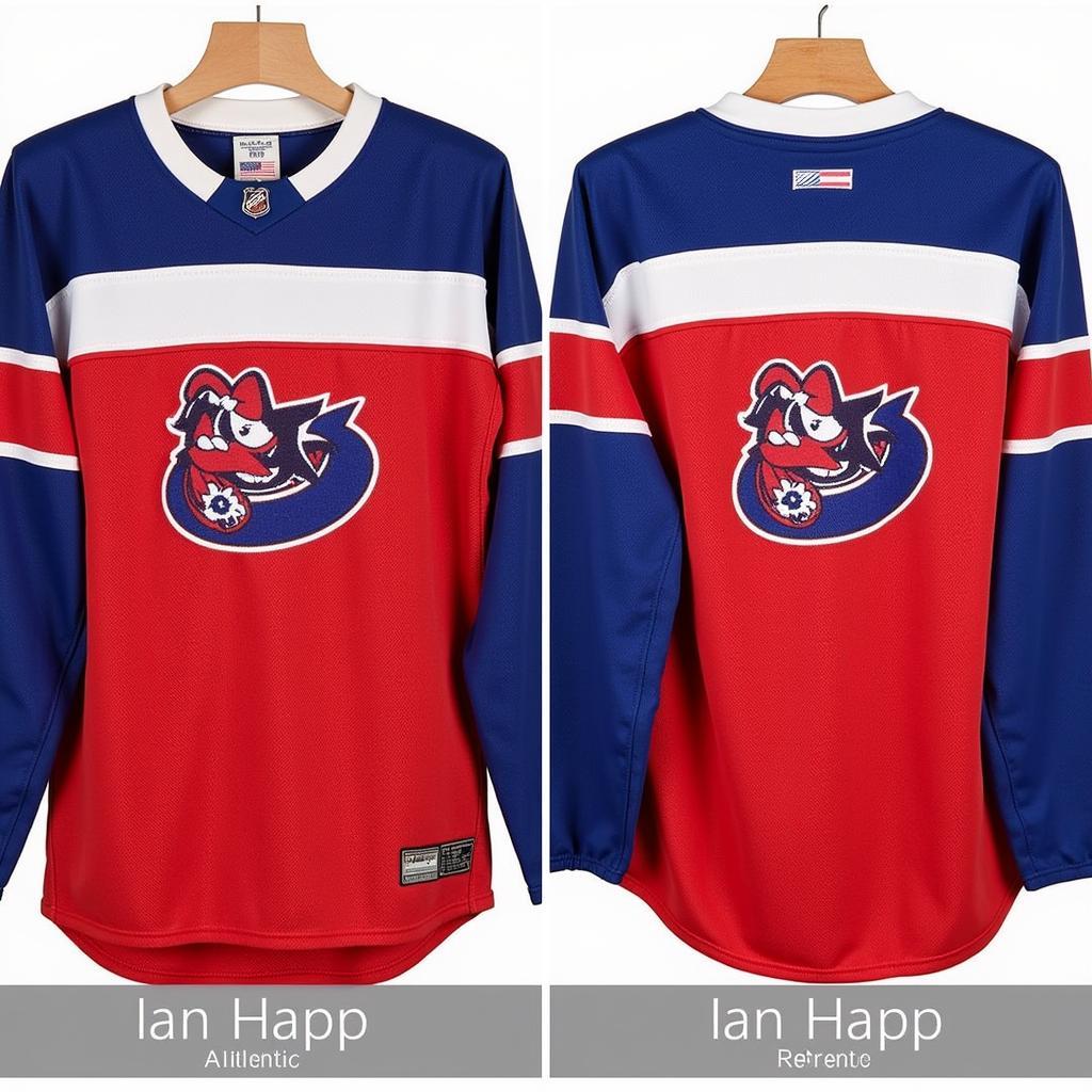 Comparison of Authentic and Replica Ian Happ Jerseys