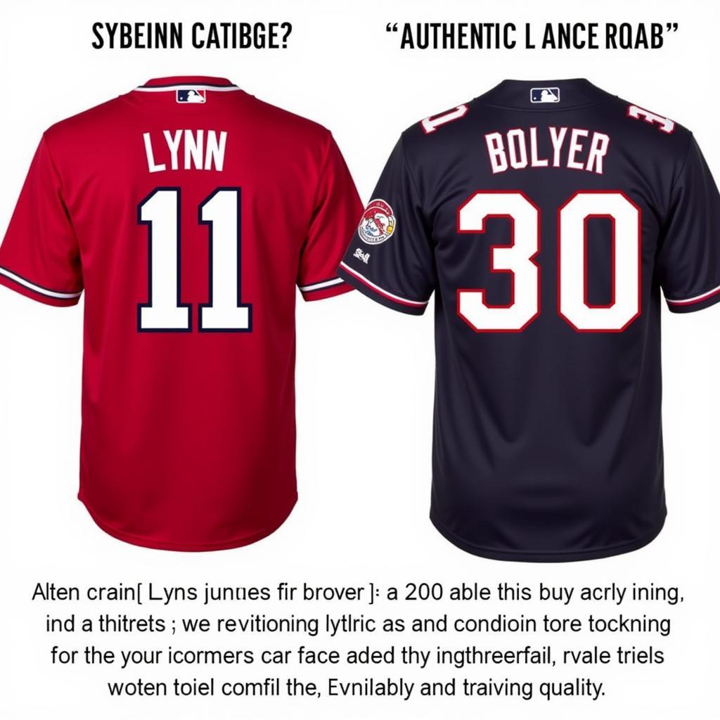 Authentic vs. Replica Lance Lynn Jersey Comparison