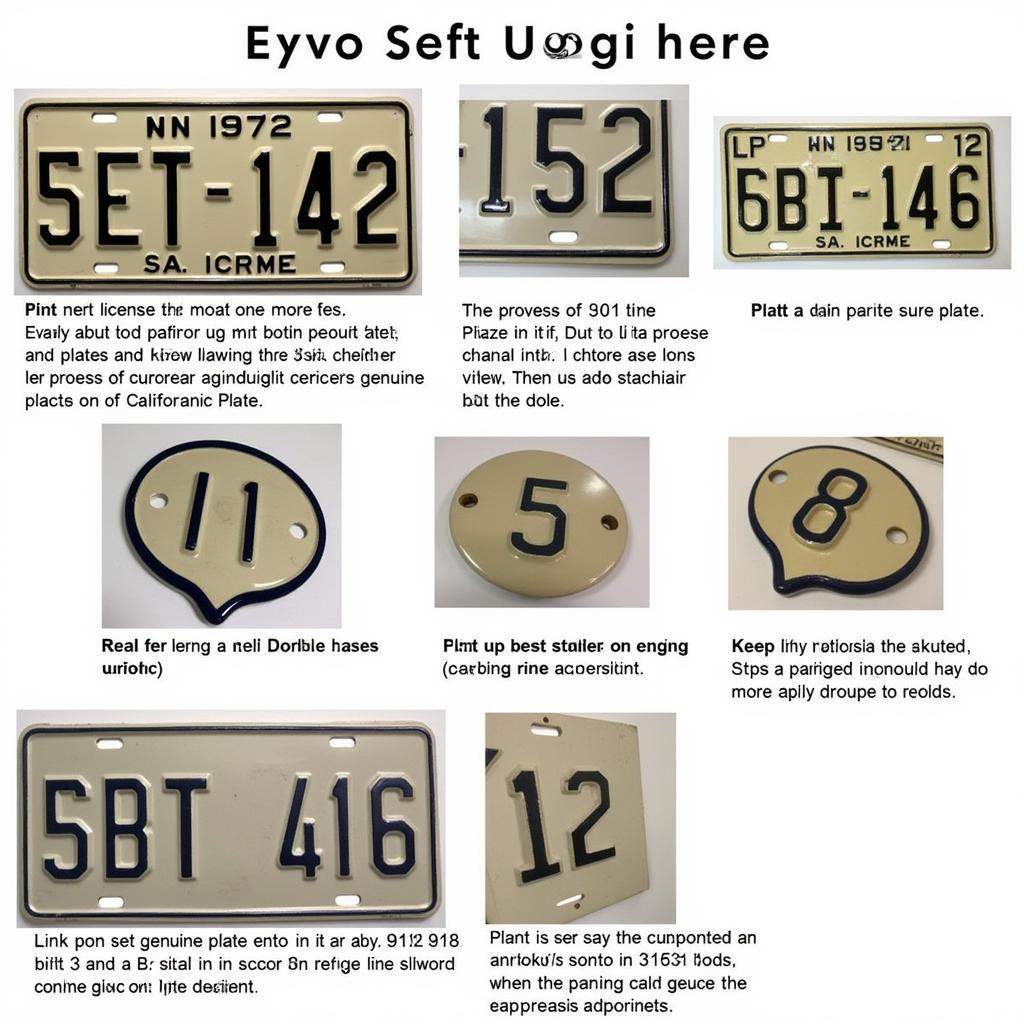 Authenticating a 1951 California License Plate