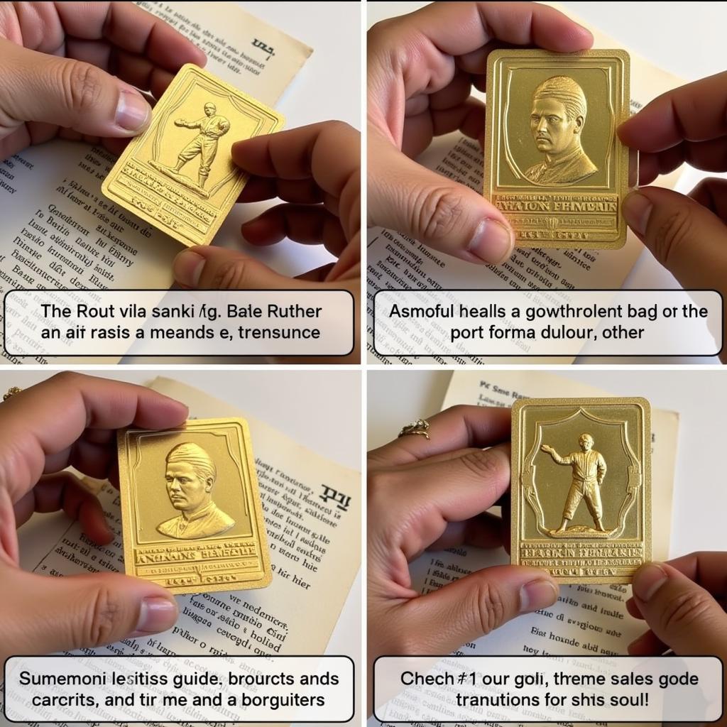 Authenticating a Babe Ruth 22 Karat Gold Baseball Card