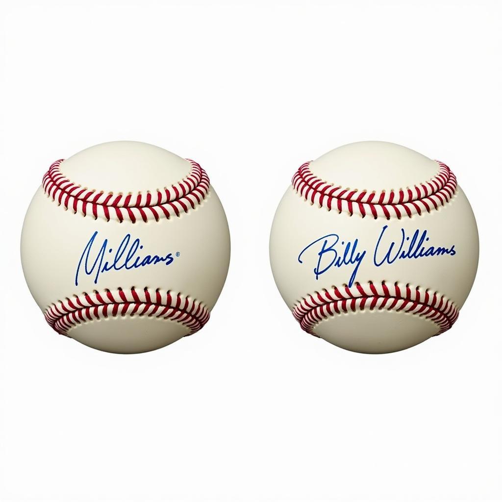 Authenticating a Billy Williams Baseball Signature