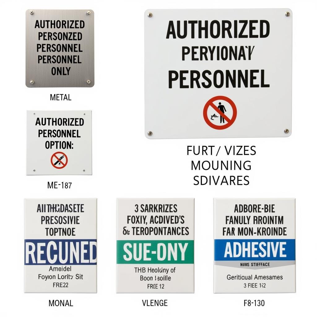 Different Types of Authorized Personnel Only Door Signs