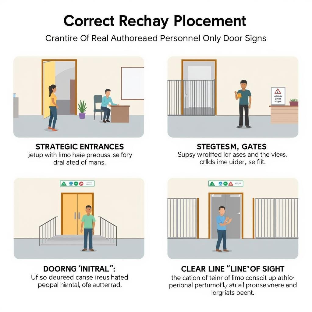 Correct Placement of Authorized Personnel Only Door Signs