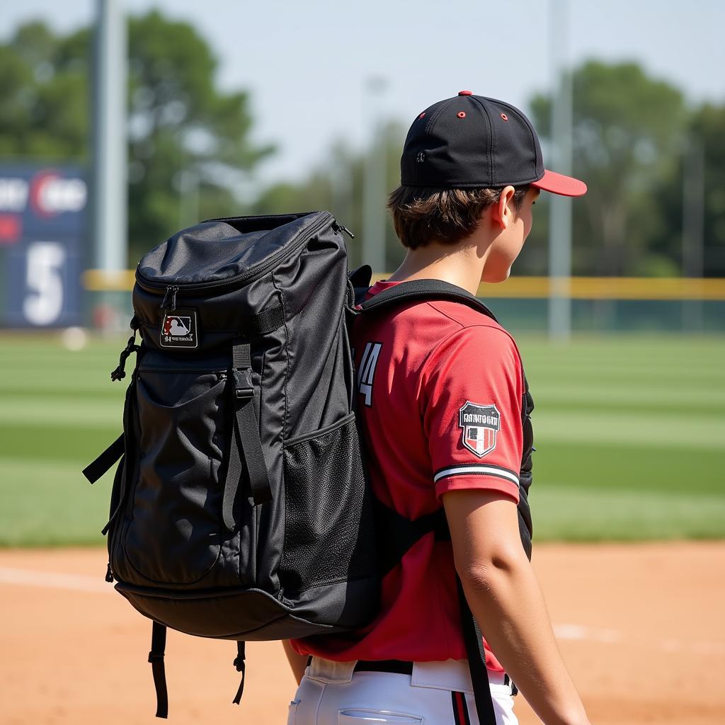 Backpack catchers bag ready for the field