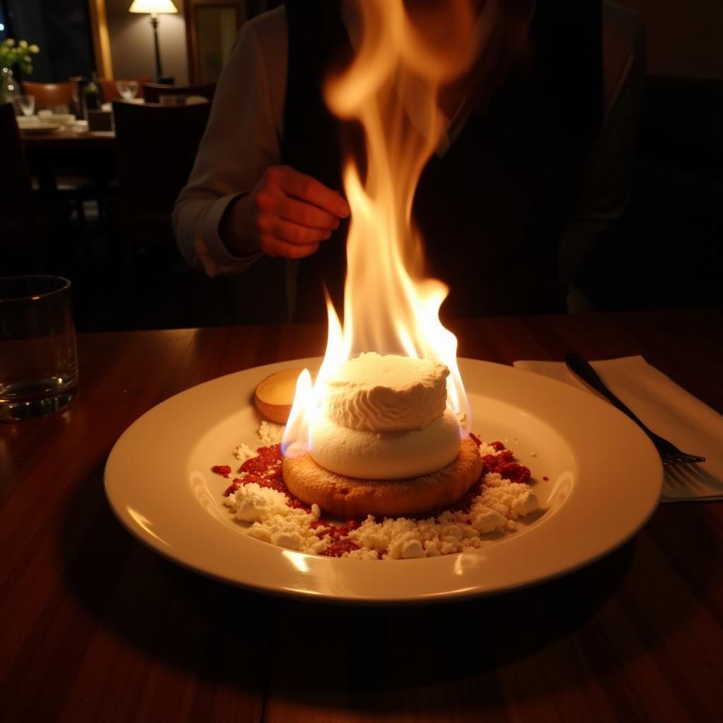 Baked Alaska with Flaming Presentation