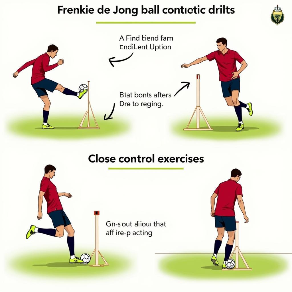 Frenkie de Jong demonstrating ball control drills