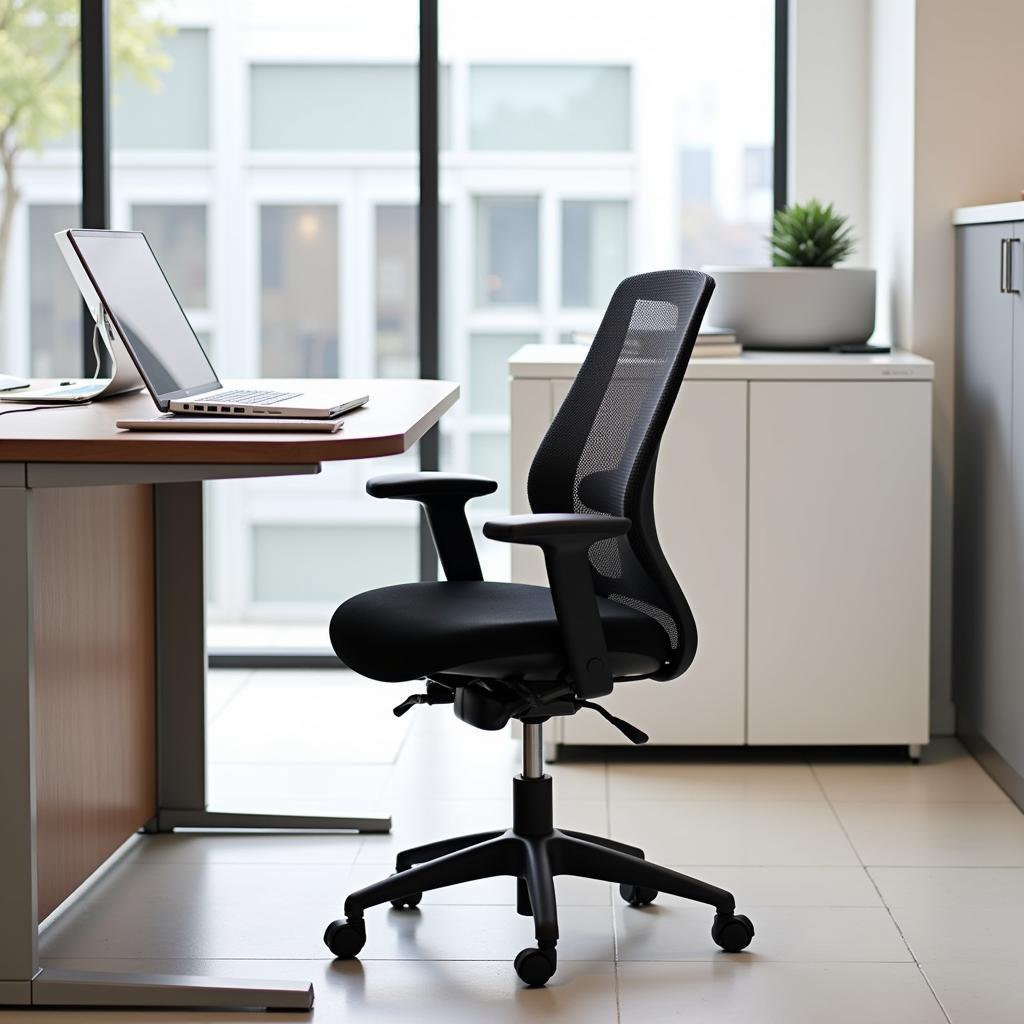 Ergonomic Bank Teller Chair with Adjustable Features