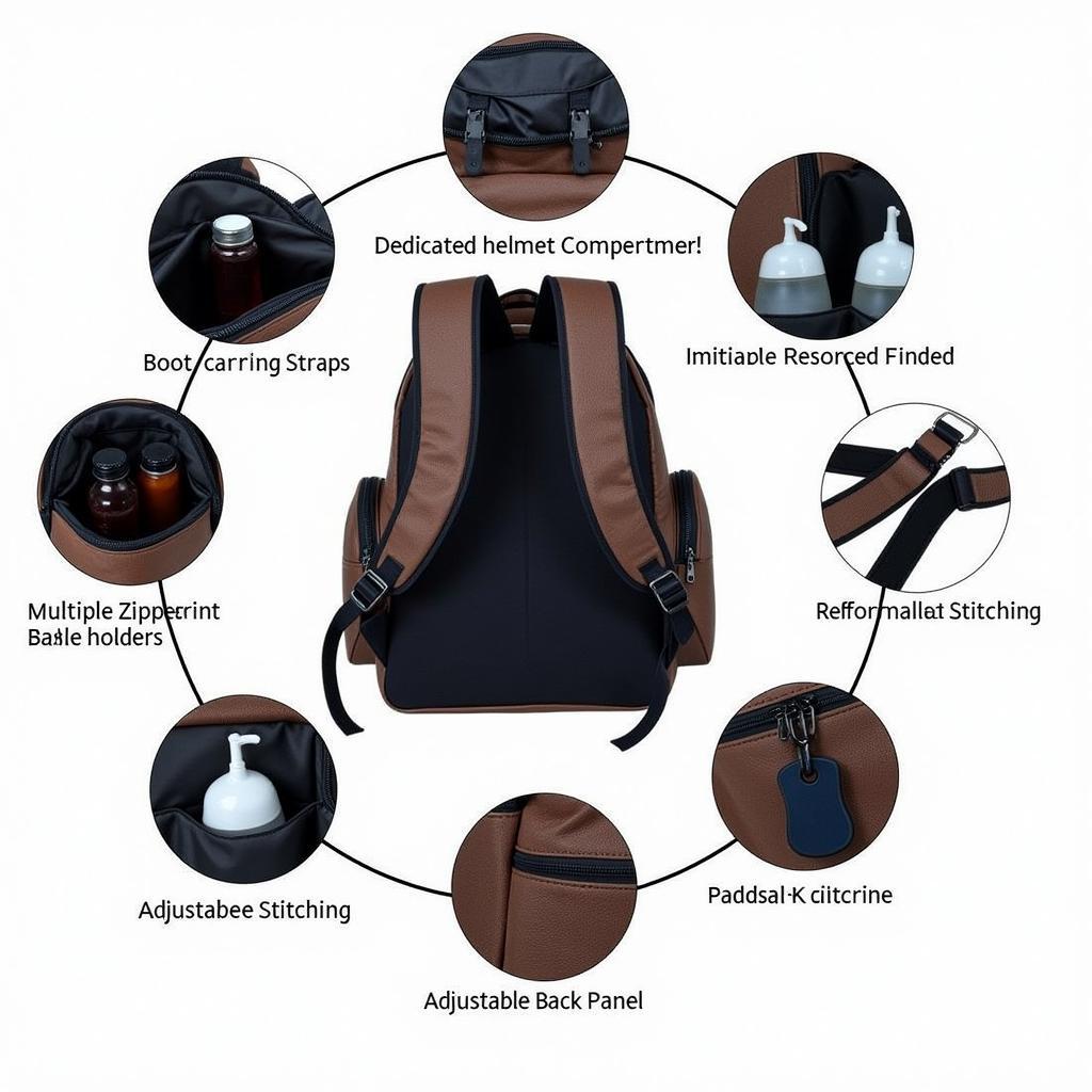 Barrel Racing Backpack Features