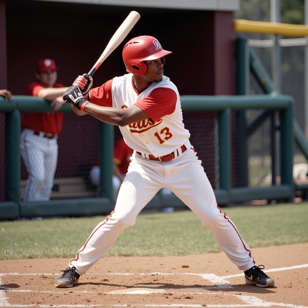 Barry Bonds swinging a bat during his time at ASU