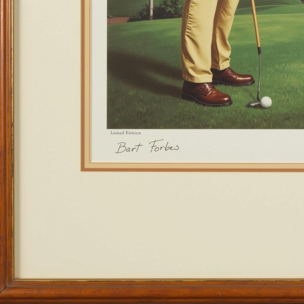 Bart Forbes Golf Print - A golfer mid-swing, captured in vibrant detail by Bart Forbes.