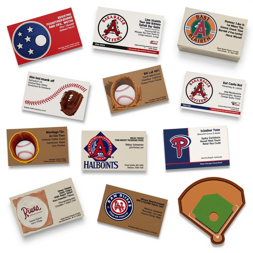 Creative Baseball Business Card Designs