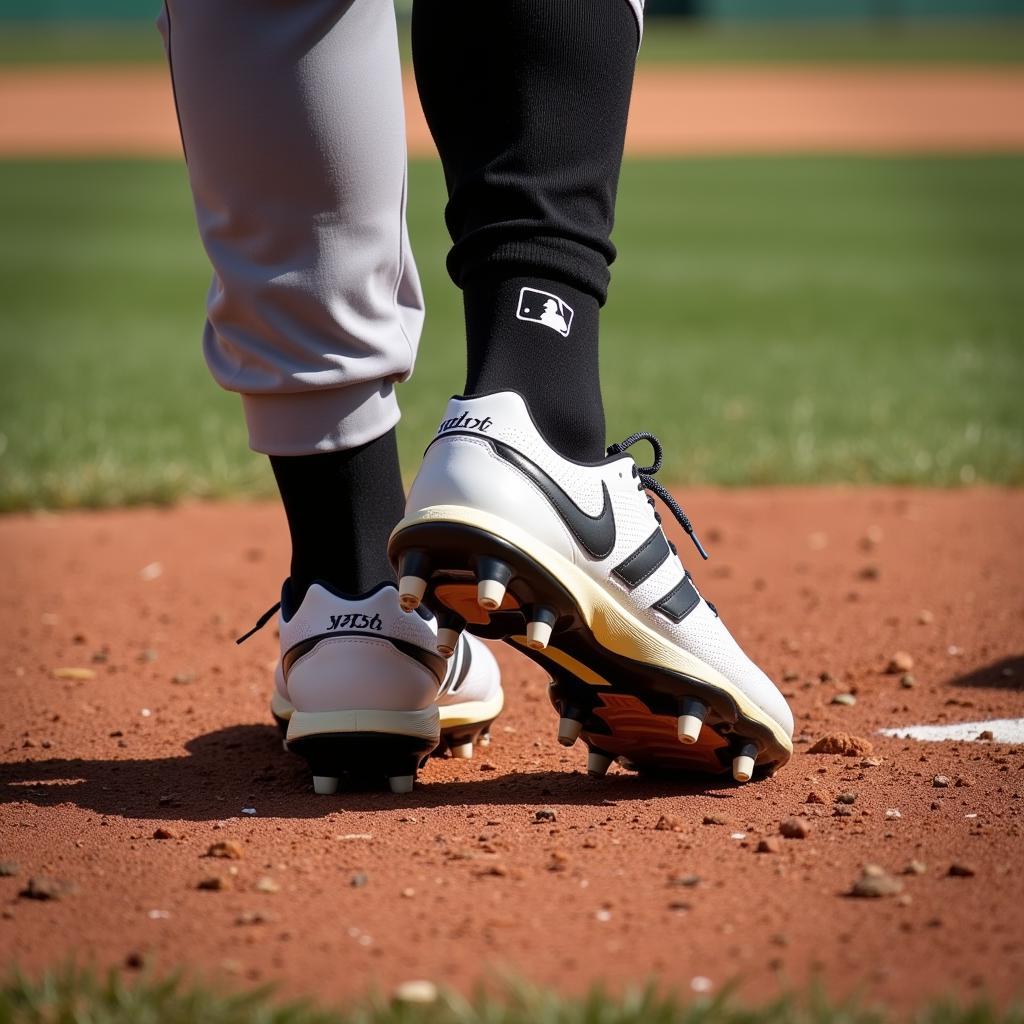 Baseball Cleats on Field