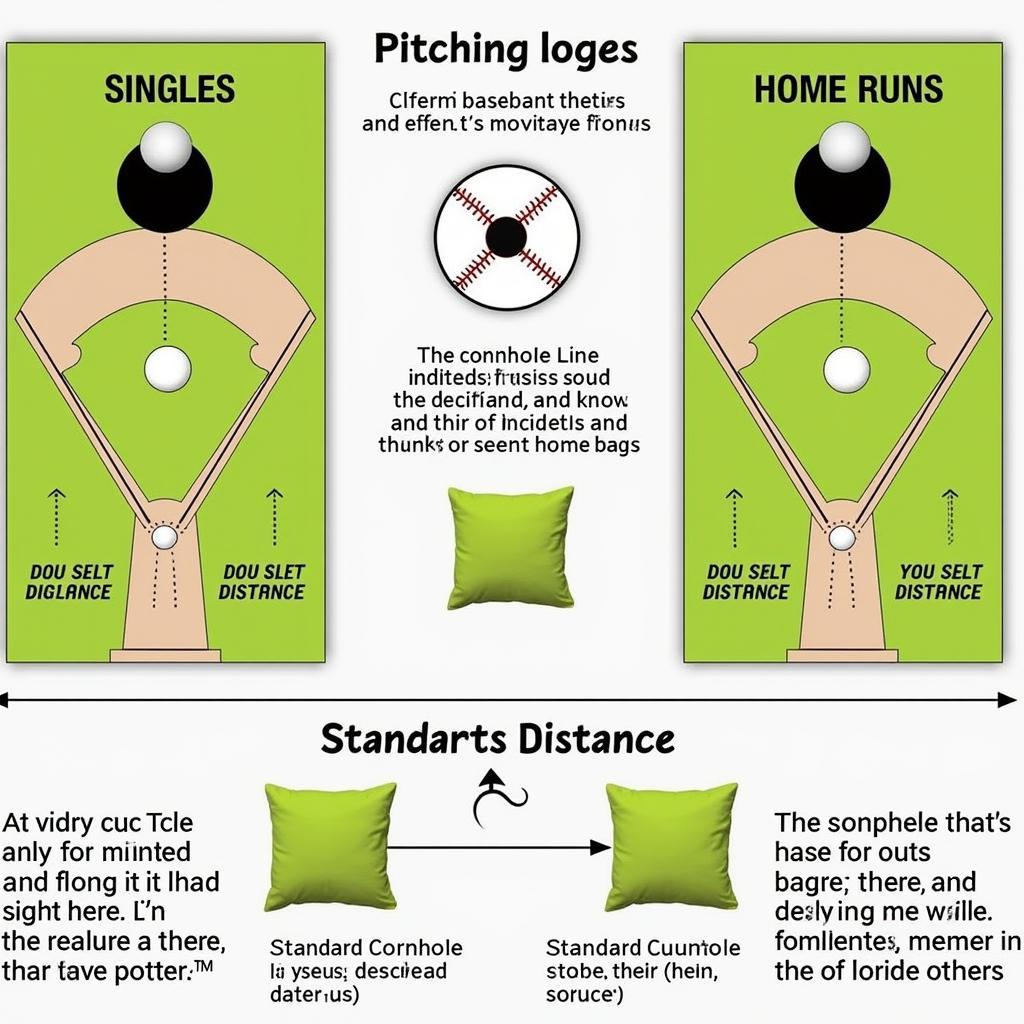 Setting up a baseball cornhole game