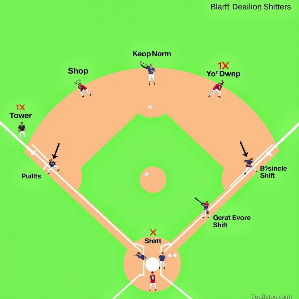 Baseball Diamond Defensive Shifts