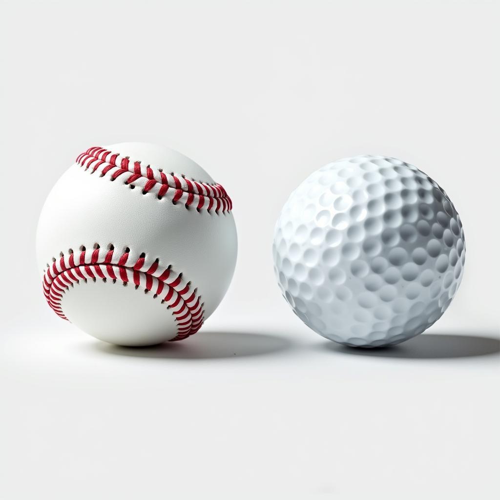 Comparing a Baseball and a Golf Ball