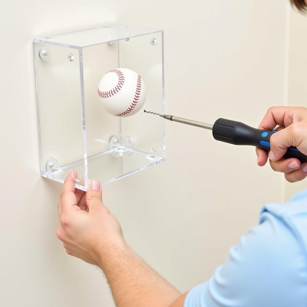 Installing Wall-Mounted Baseball Holders