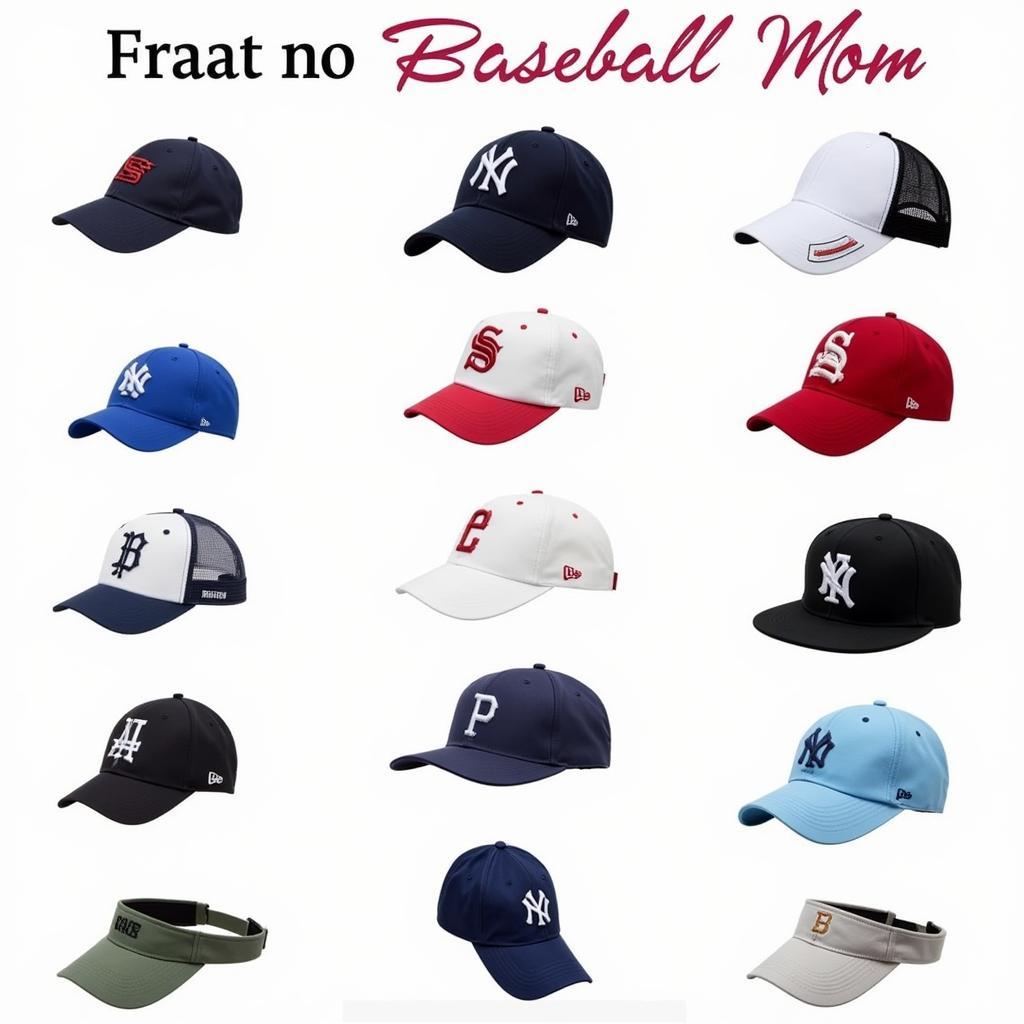 Baseball Mom Hats in Various Styles