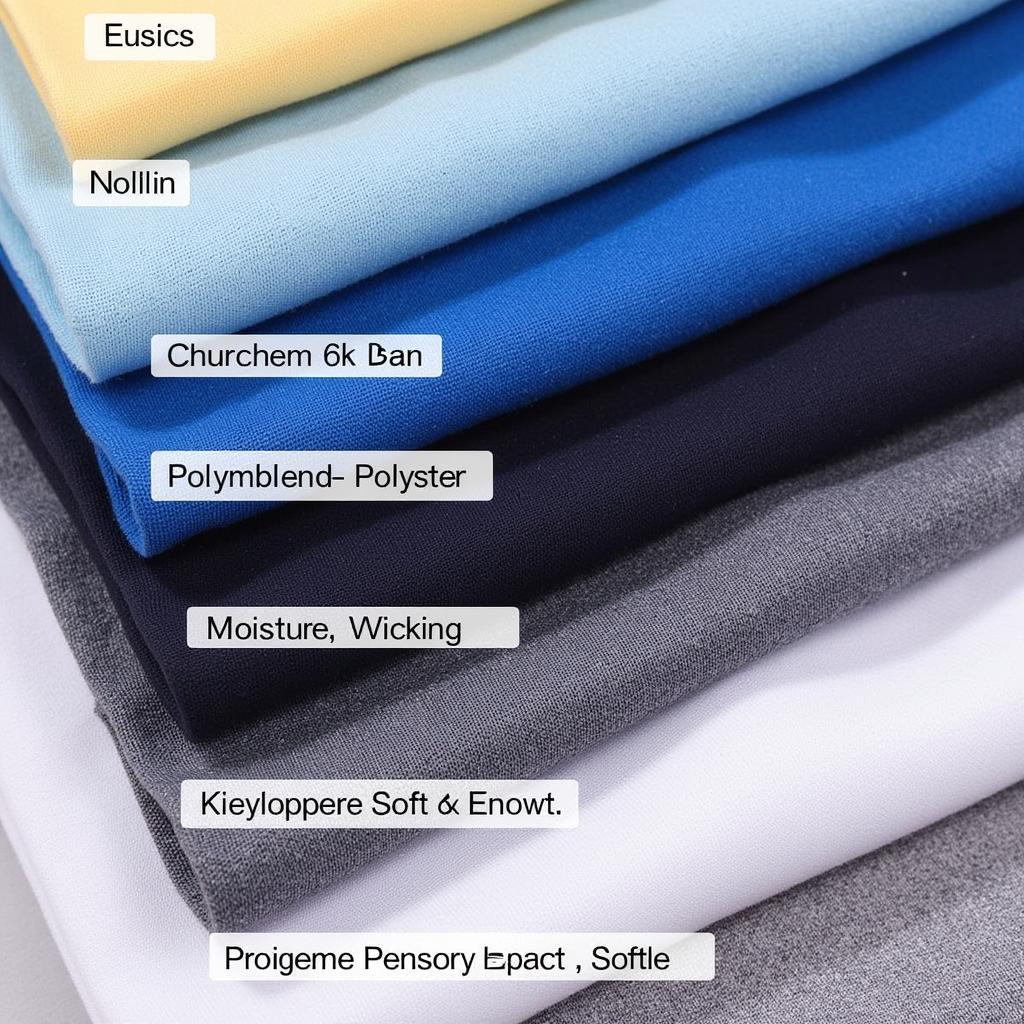 Different baseball t-shirt fabric options, focusing on breathability and comfort.