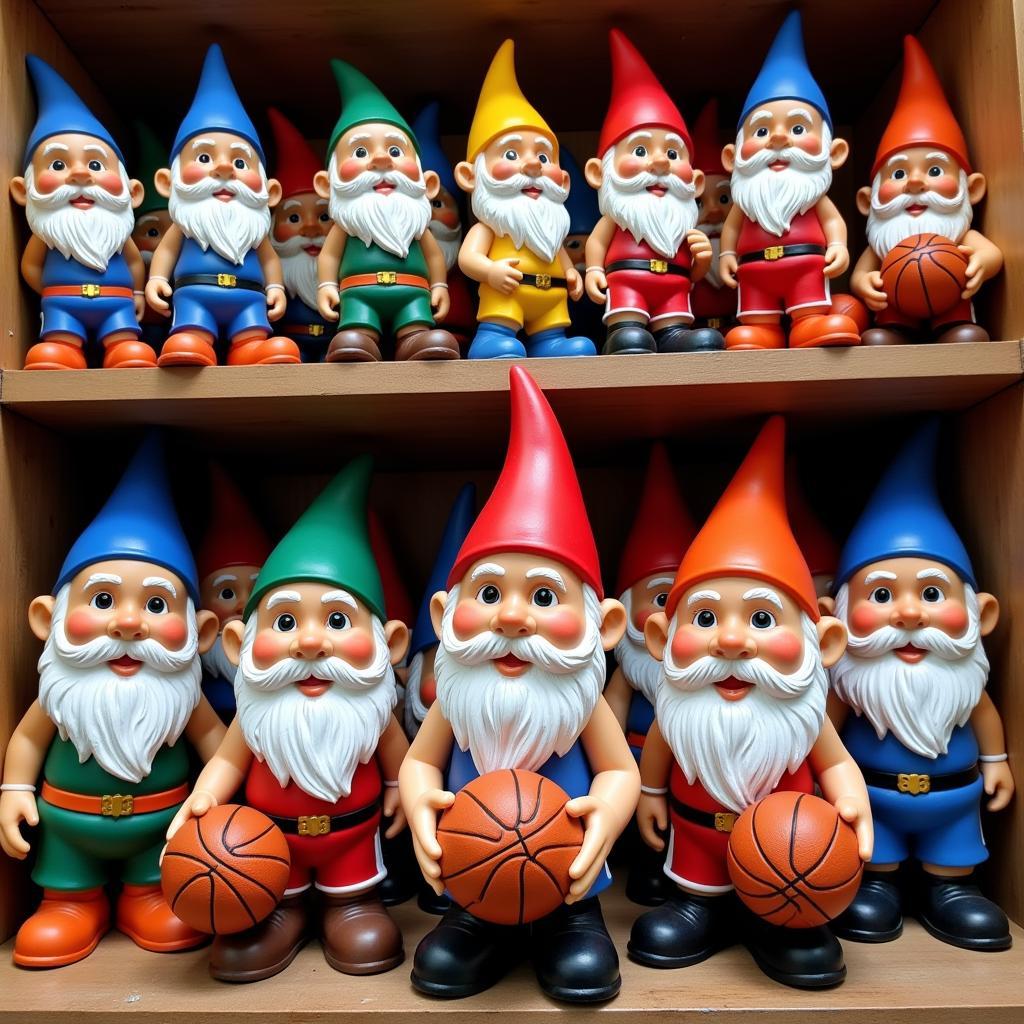 A Collection of Various Basketball Gnomes