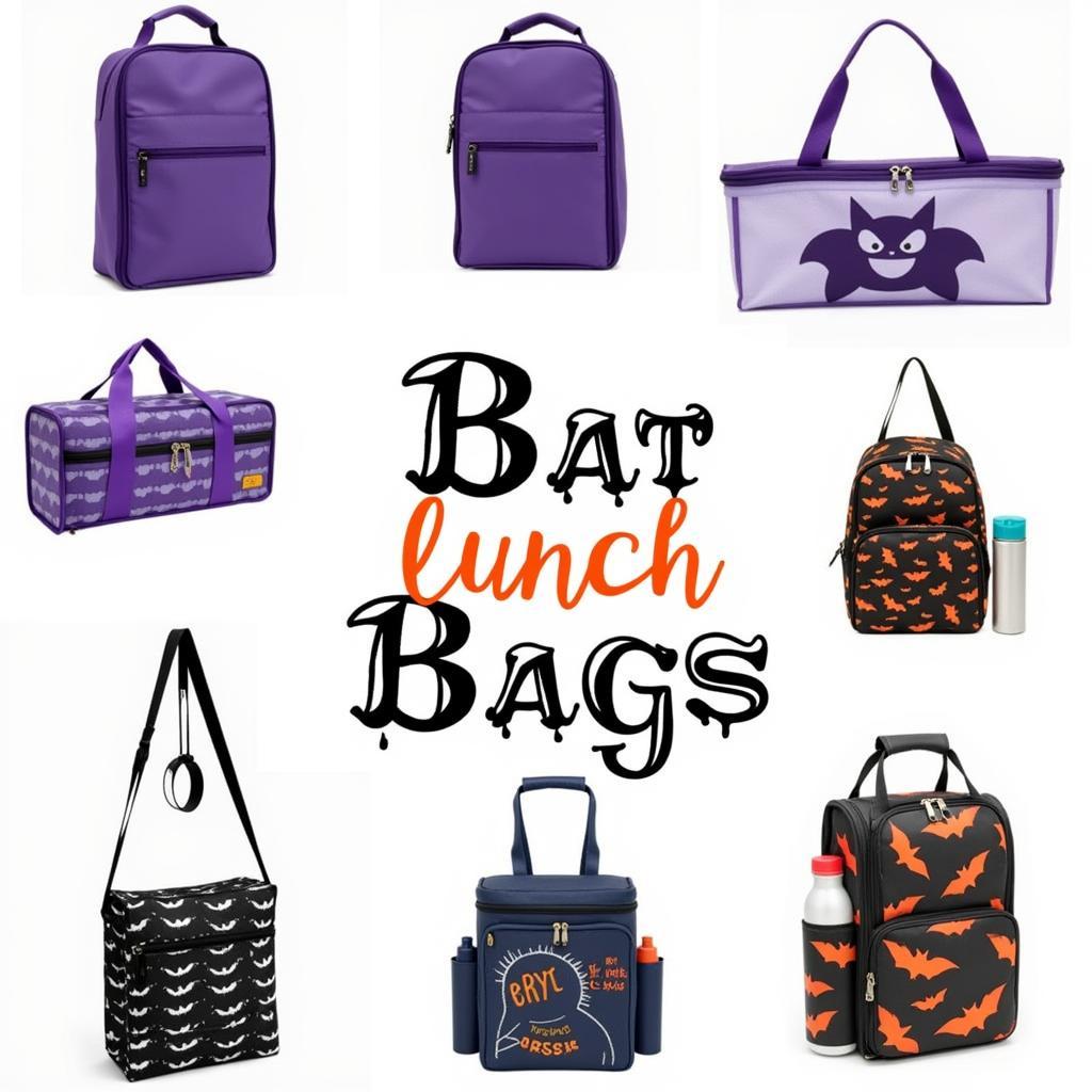 Variety of Bat Lunch Bags