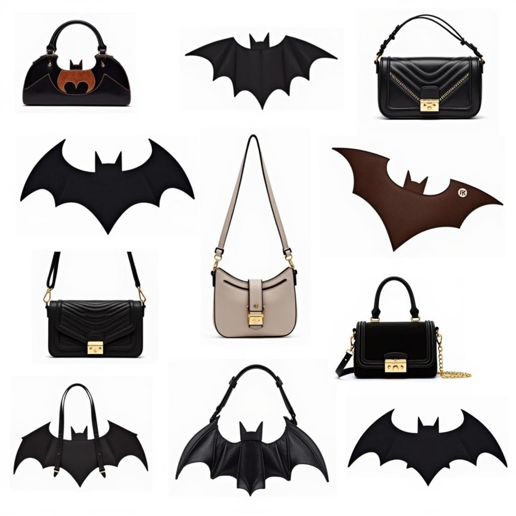 Various Bat Shaped Purses Showcase Different Styles and Sizes