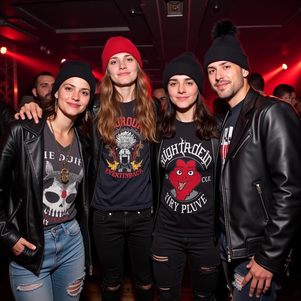 Beanie Punk Style at a Concert