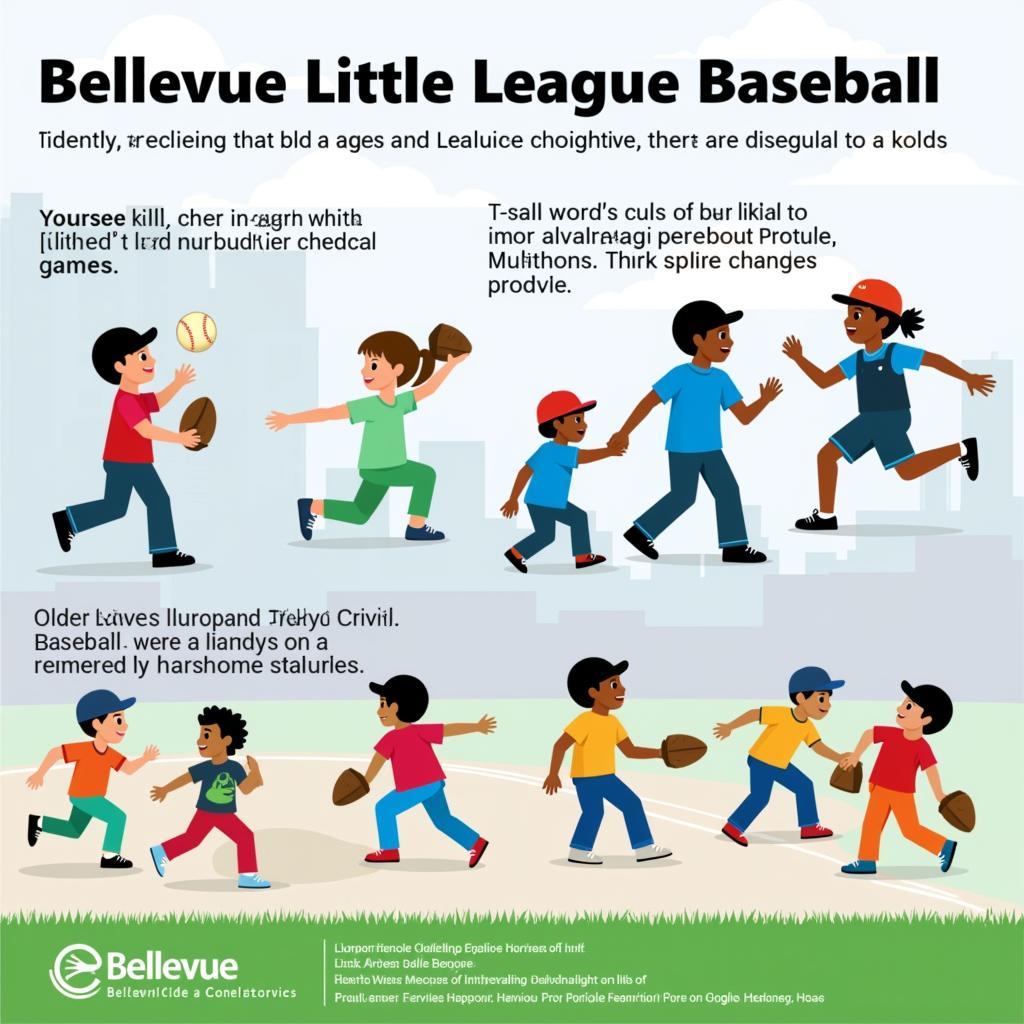 Bellevue Little League Baseball Different Age Divisions