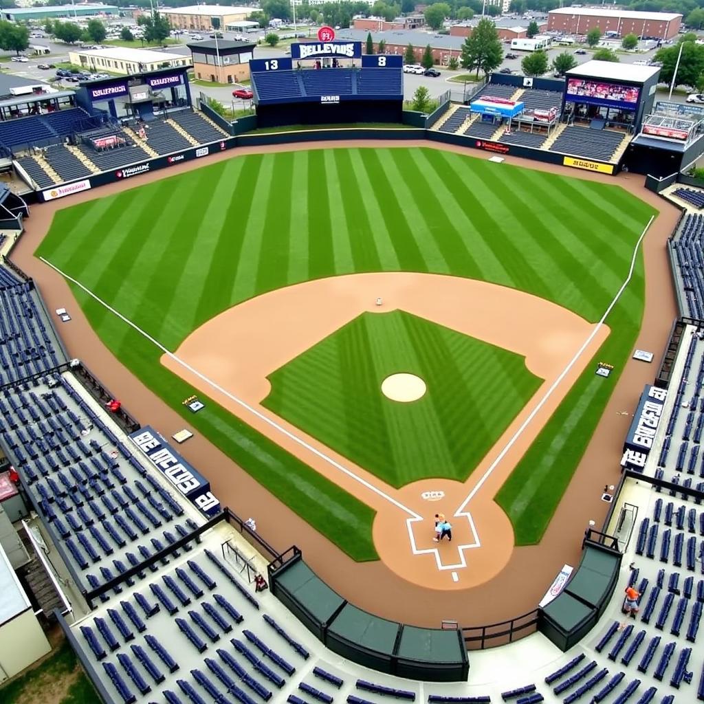 Bellevue West baseball field and facilities