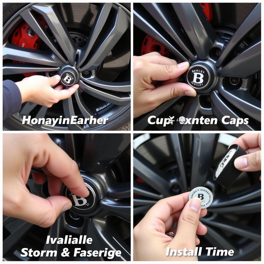 Installing a Bentley Center Cap on a Wheel