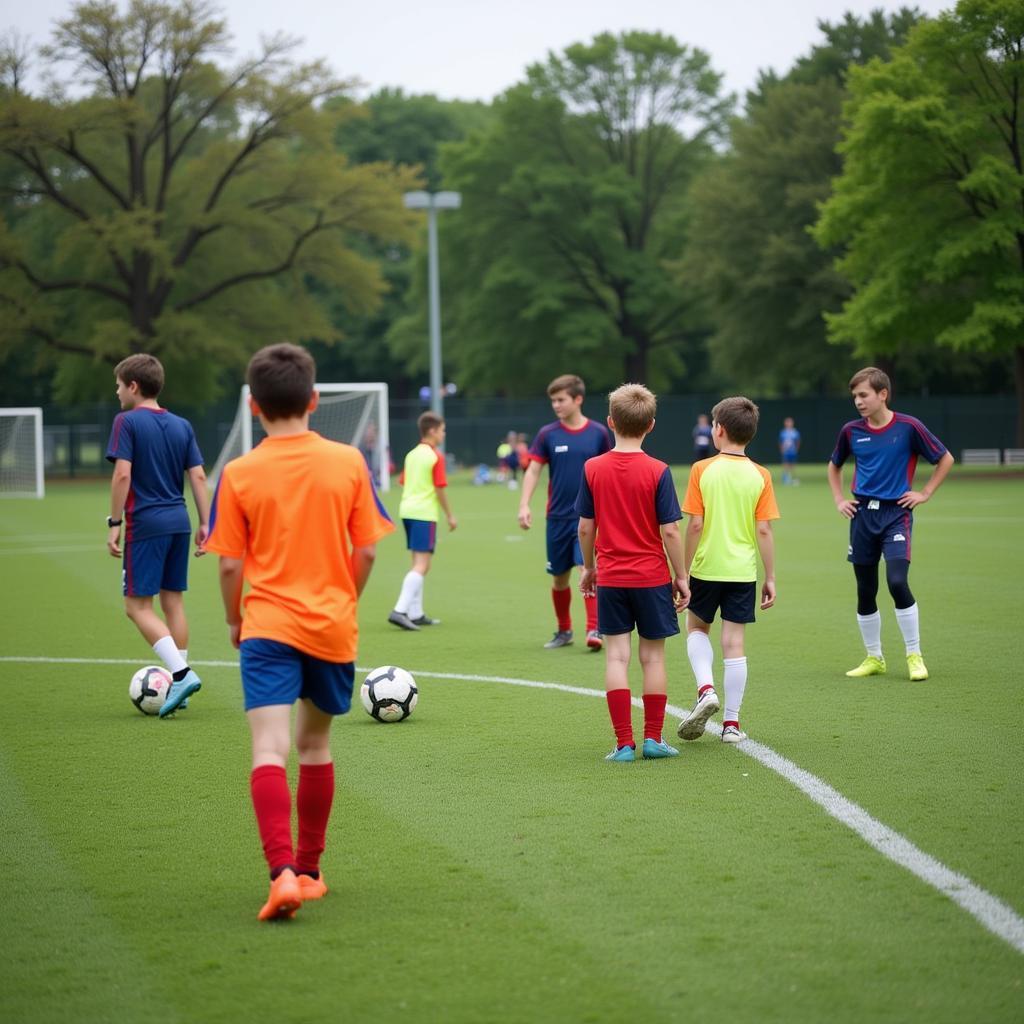 Preparing for a Game at Bethesda Park