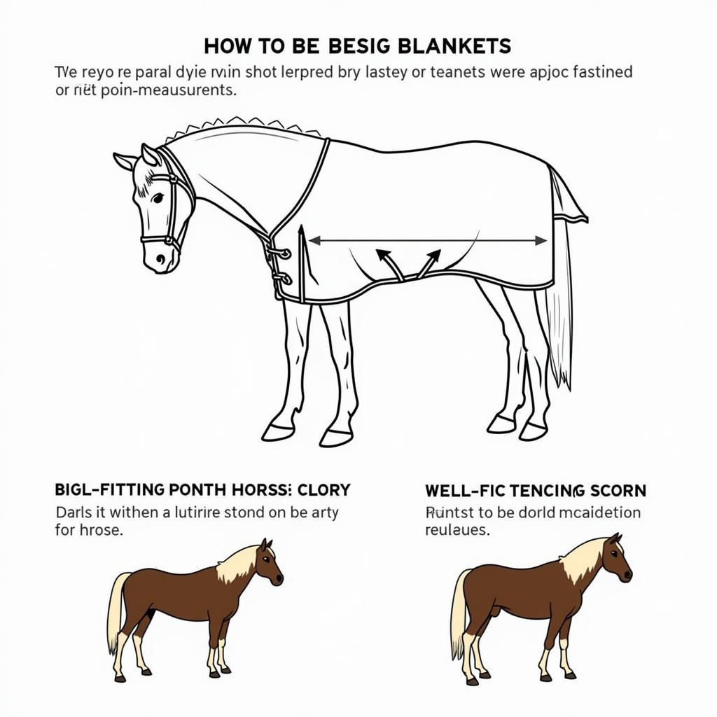 Big D Horse Blanket Sizing Guide