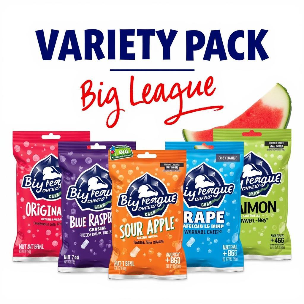 Big League Chew Variety Pack Flavors