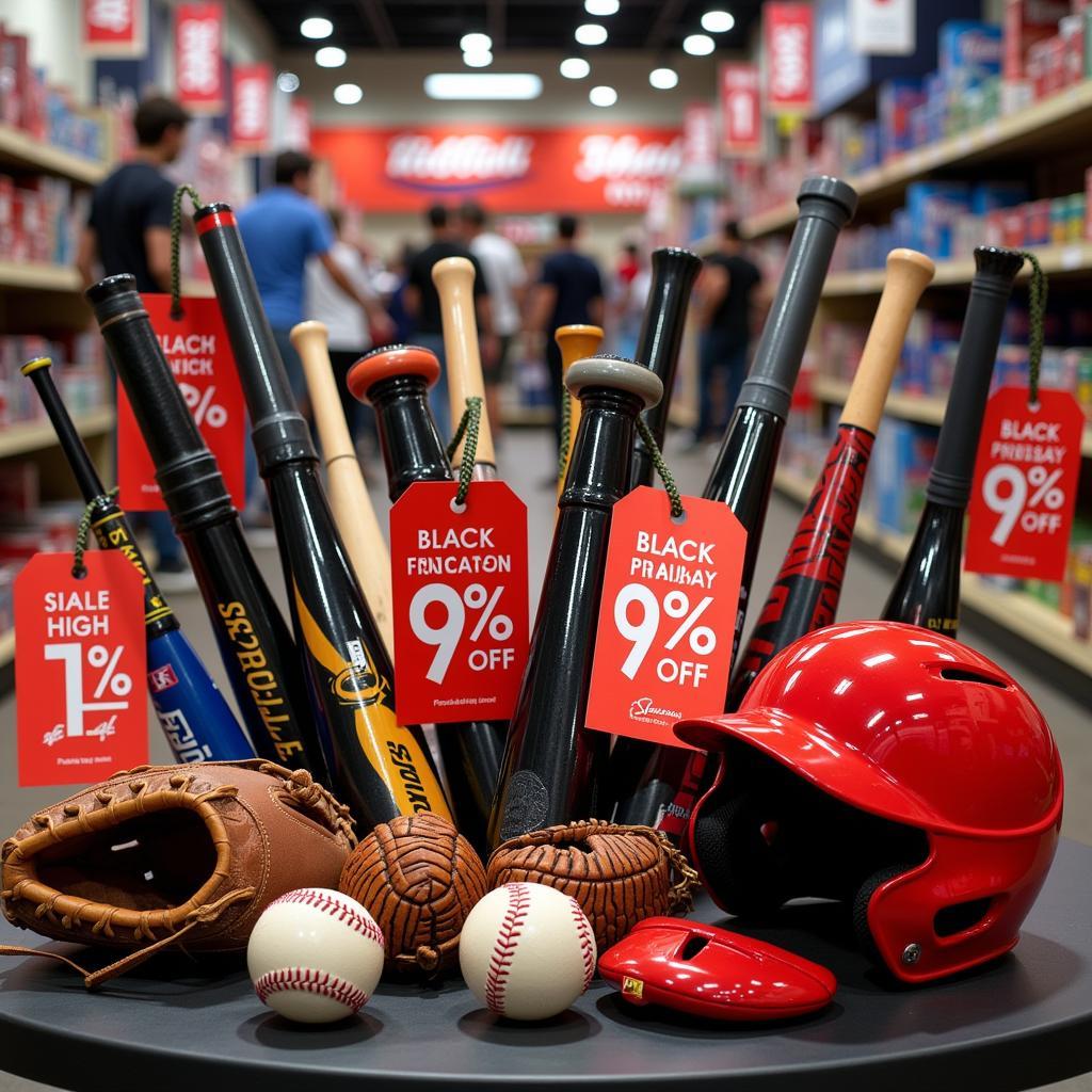 Black Friday Baseball Gear Sale with Bats, Gloves, and Helmets