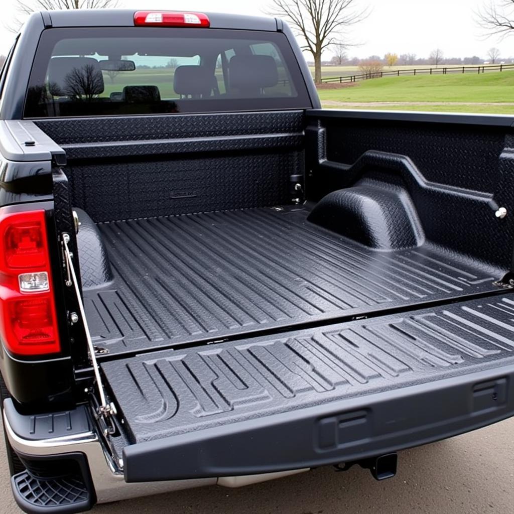 Black Plastic Diamond Plate Truck Bed Liner