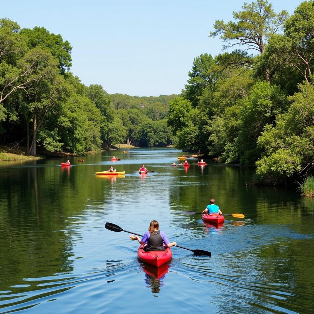 Blackwood Falls Texas River Kayaking