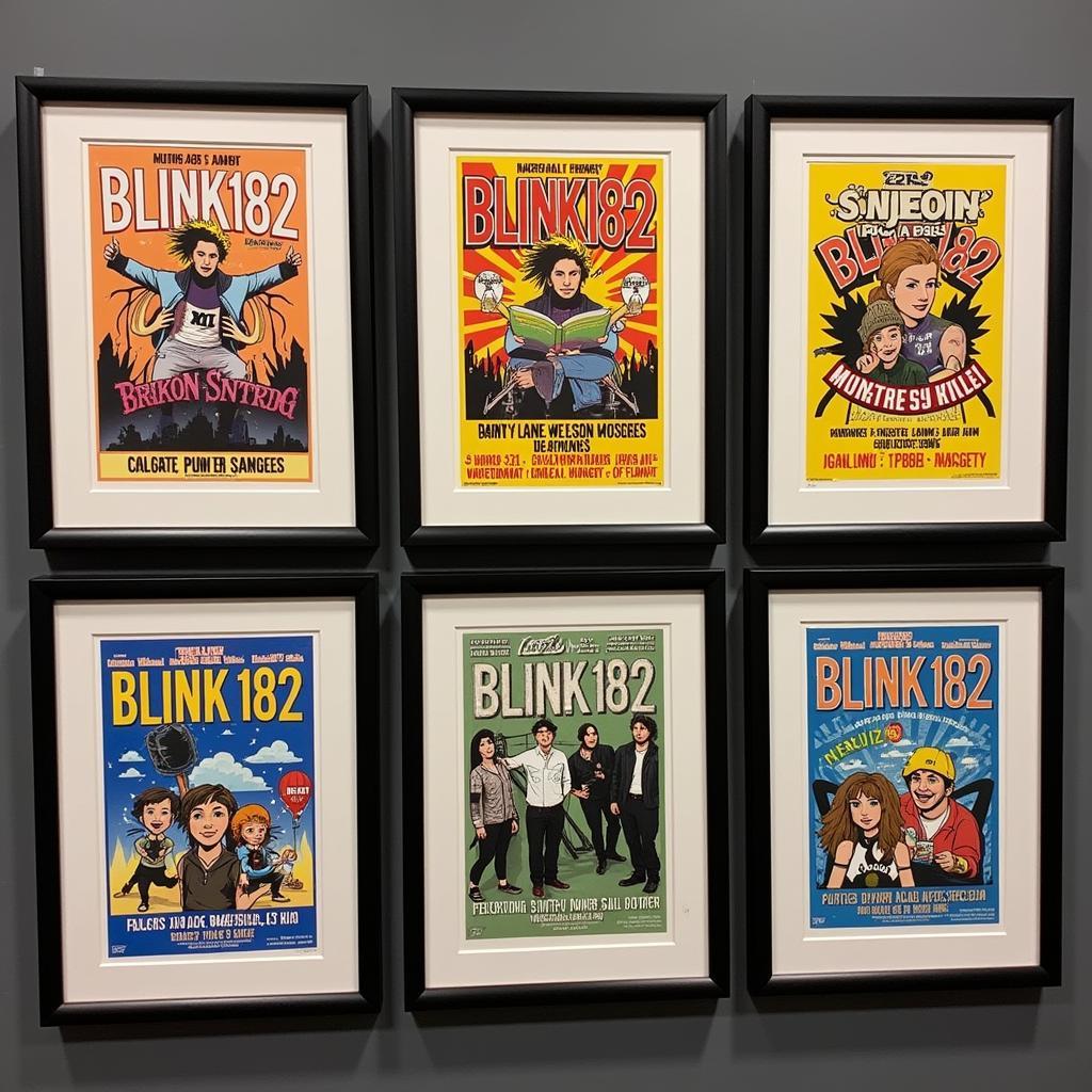 Blink 182 Concert Poster Collection