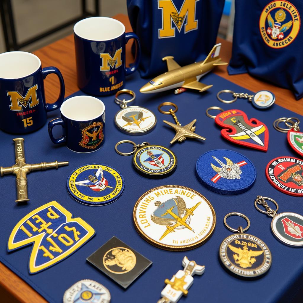 Assortment of Blue Angels Accessories and Collectibles