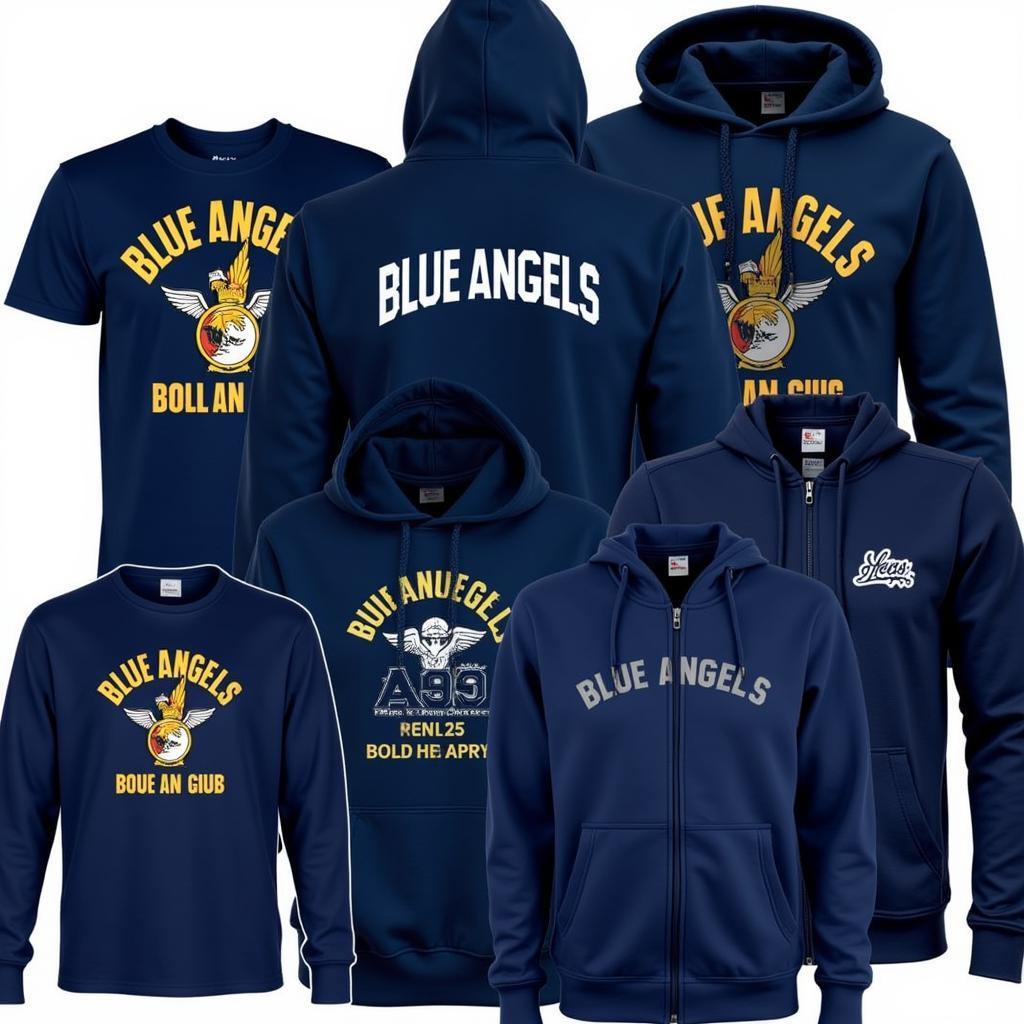 Blue Angels T-shirts and Hoodies Displayed