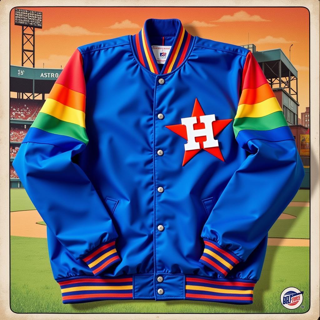 Vintage Blue Astros Jacket: A Blast from the Past