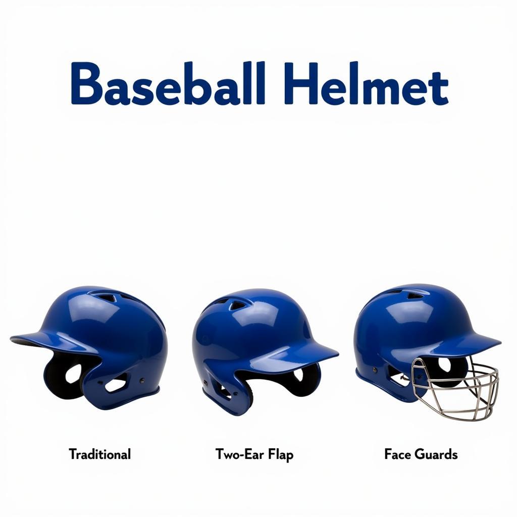 Types of Blue Baseball Helmets