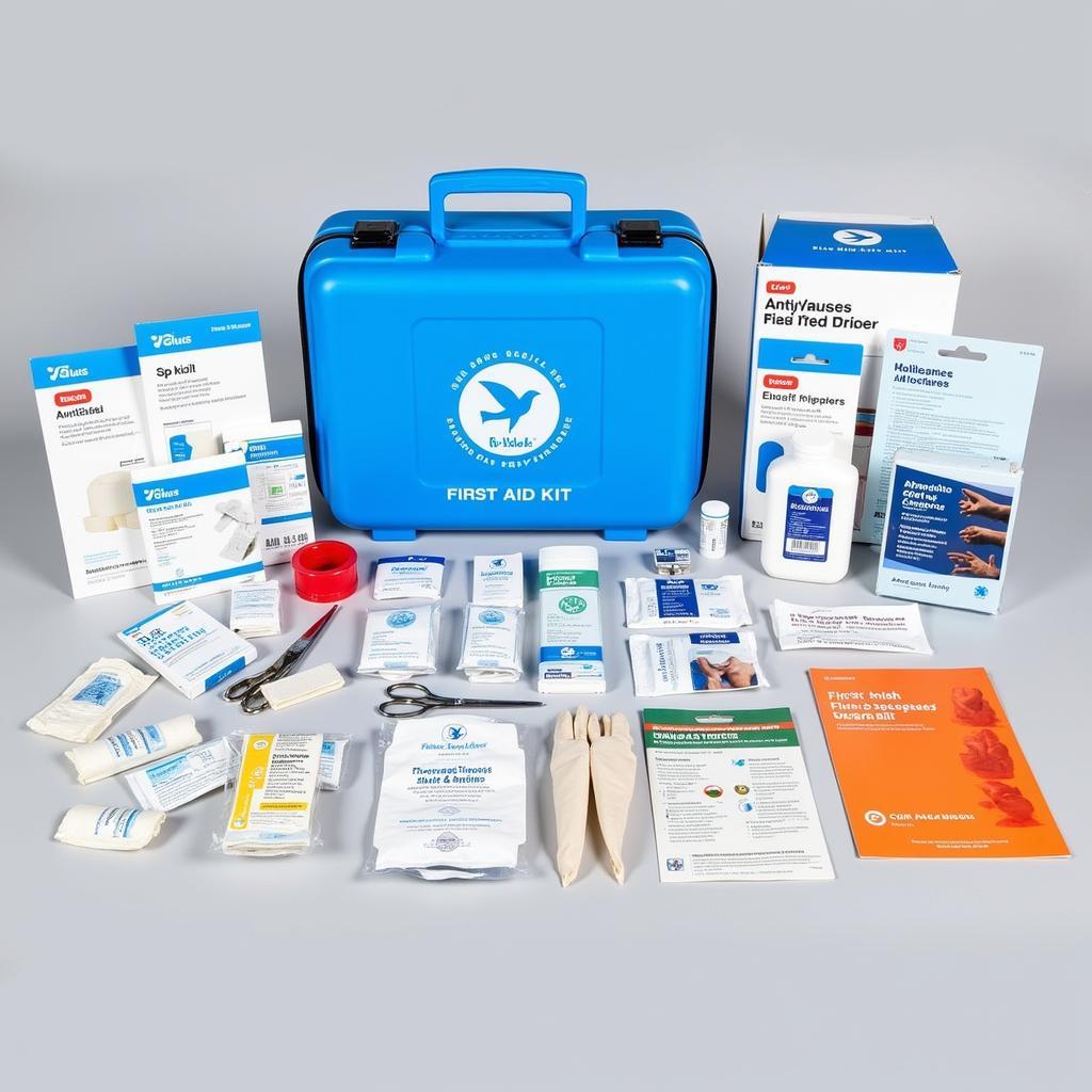 Essential components of a blue bird first aid kit for outdoor adventures