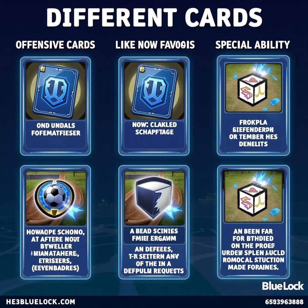 Blue Lock Card Game - Different Card Types