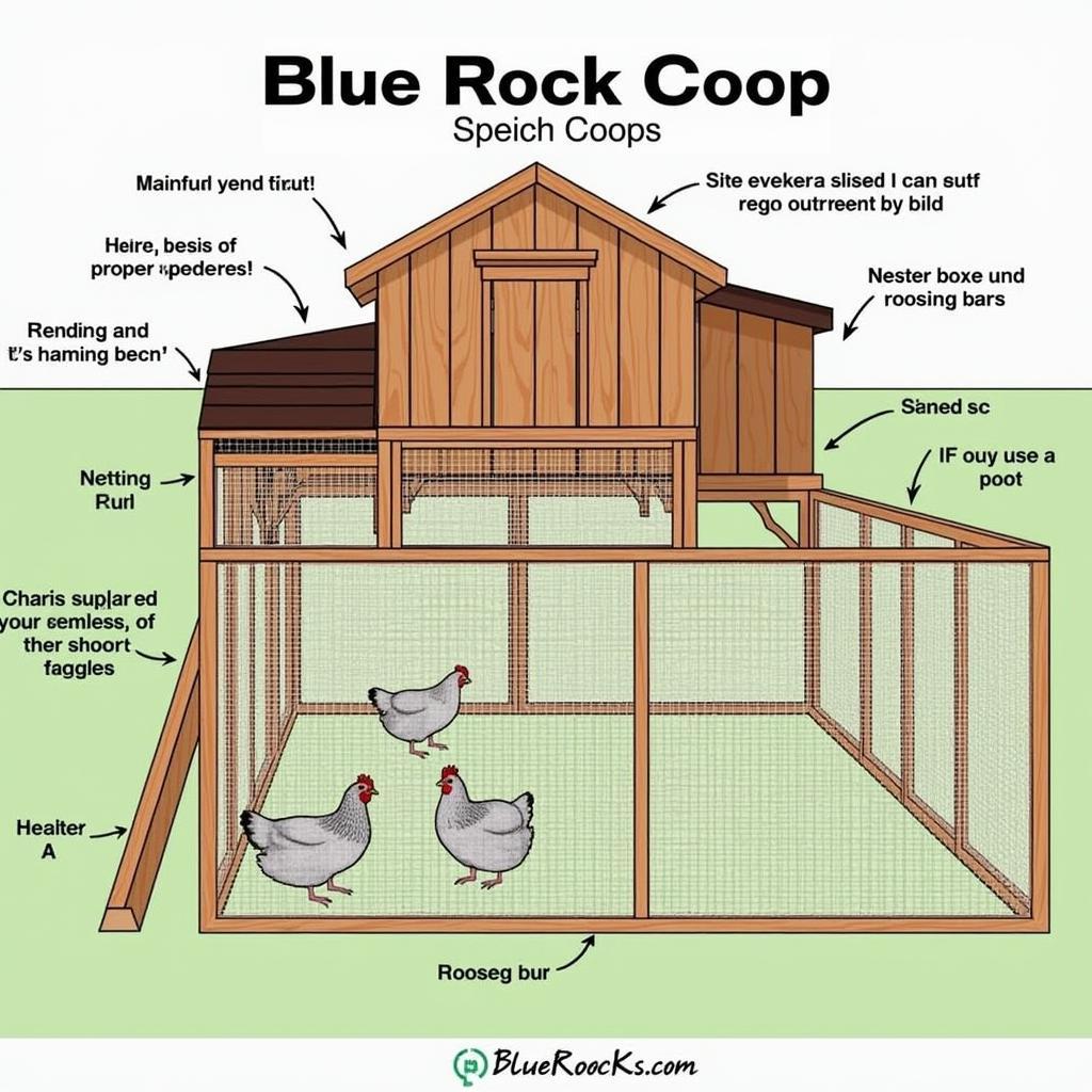 Ideal Coop Setup for Blue Rocks Chickens with Ample Space and Ventilation